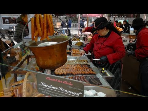 Austria Street Food. Amazing Street Foods in Vienna | Уличная еда в Вене! Венские колбаски