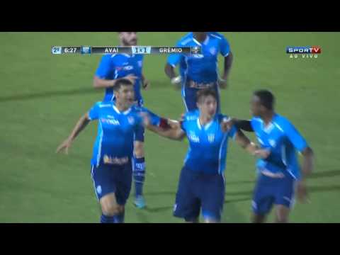 Gol de William - Avaí 1x1 Grêmio – Copa Sul-Minas-Rio – 28/01/2016 – HD