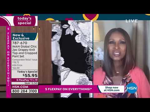 HSN | IMAN Global Chic Fashions 04.03.2022 - 12 PM