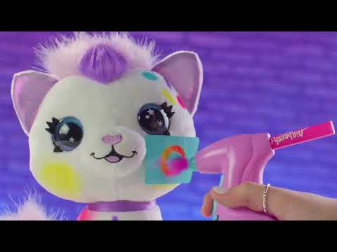Airbrush Plush Ciuffamici Parrucchiere Playset con Aerografo e Accessori