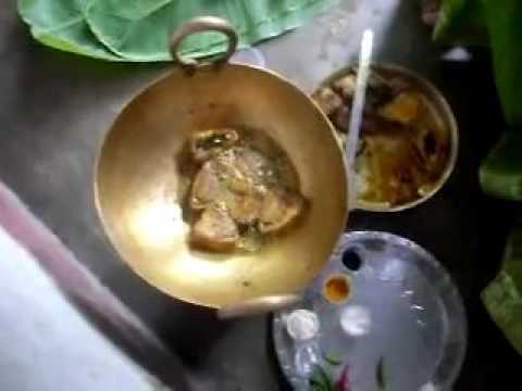 Bhog er illish maach ranna on Nabami