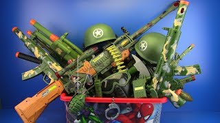 Box of Toys ! Military Guns Toys &amp; equipment - Toys for Kids
