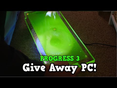 Custom Water cooled Gaming PC Build Giveaway World Wide - PROGRESS 3 DIY RESERVOIR Liquid Cooled