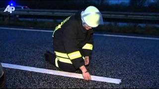 Raw Video: Coins Fly in Armored Vehicle Crash