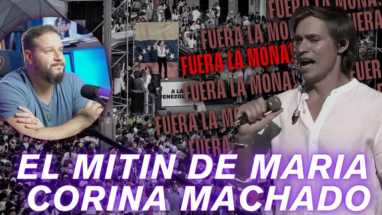 El Mitin de María Corina Machado y el muy cuestionable grito de Carlos Baute.