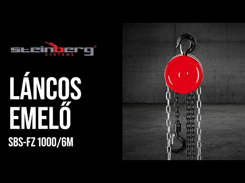 Videó - Láncos emelő - 1000 kg - 6 m
