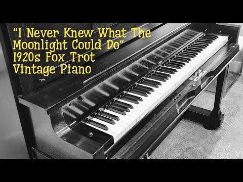 I Never Knew What The Moonlight Could Do. 1920s Player Piano - QRS 3699. J. Lawrence Cook