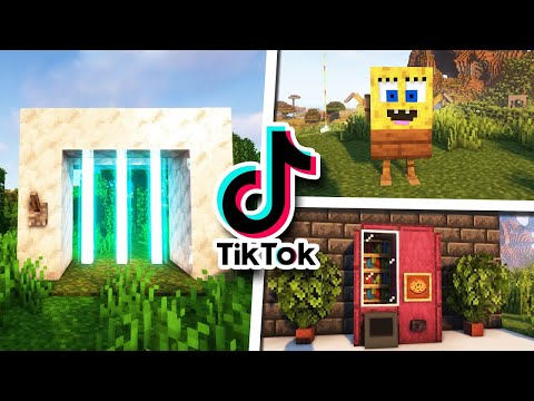 تينفو - Tenvo -  Minecraft: The strangest TikTok inventions you will ever see in your life 😱!!  |  Minecraft