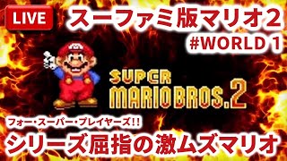 【まーぶ実況】スーパーマリオブラザーズ2をマリオコレクション版で突破する放送！　#WORLD2