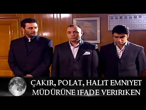 Çakır, Polat and Halit giving their statements to the Police Chief - Valley of the Wolves Episode 39