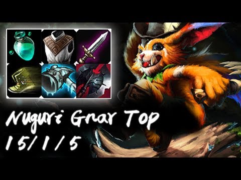 IGS Nuguri Challenger Gnar Top vs Poppy | Korea High Elo Replays