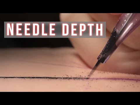 🔥 Tattoo Needle Depth Explained on Real Skin 🔥