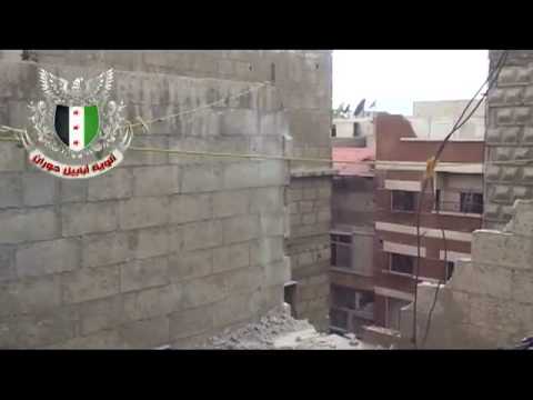 رصد كتيبة شهداء الرحمن التابعة لألوية أبابيل حوران مواقع قوات النظام في حي التضامن في مدينة دمشق