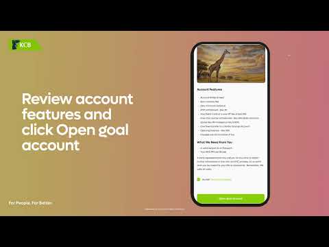 How to Open a Goal Savings Account with the NEW KCB App