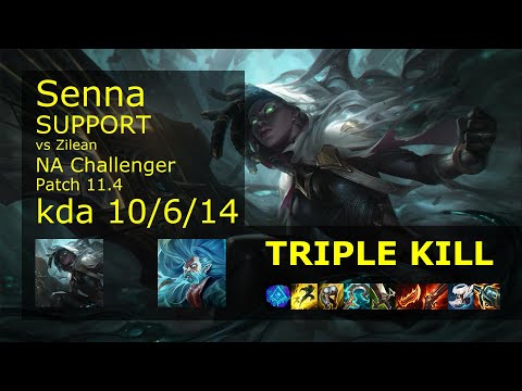 Senna Support & Twitch vs Zilean & Jinx - NA Challenger 10/6/14 Patch 11.4 Gameplay