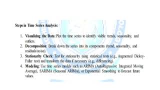 Time Series Analysis