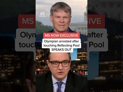 Olympian arrested after touching Reflecting Pool SPEAKS OUT