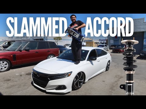 Slamming A 10th Gen Honda Accord CV1/CV2 | BC Racing Coilovers w/ Swift Spring DIY Install!