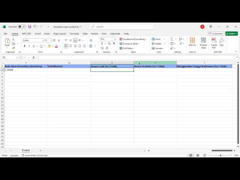 Cara Import Data Produk Serial