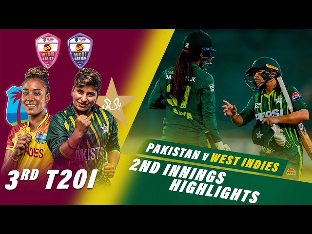 2nd Innings Highlights | Pakistan Women vs West Indies Women | 3rd T20I 2024 | PCB | M2F2U