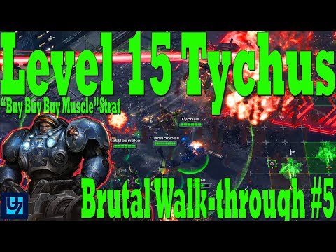 StarCraft 2: Level 15 Tychus Walk-through #5, Brutal Co-op, Mastery 90+ (Rifts to Korhal)