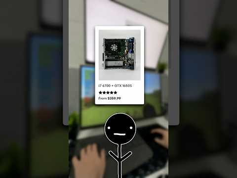 Playing minecraft with mods and shaders for just $359? Buy it. #fyp #pc #gaming
