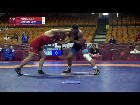 1/4 FS - 97 kg: A. ALIKHMAEV (AZE) v. G. MATCHARASHVI (GEO)