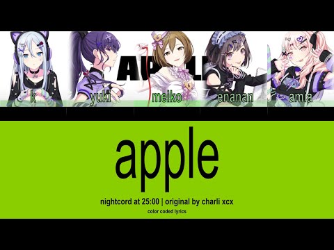 [GAME/FULL SIZE] What if 25-ji, Nightcord de. Sang "Apple" by Charli XCX? | 🎀hanamia🎀