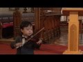 Joshua Tan Aged 3 Performing Violin At His First Soloists Concert