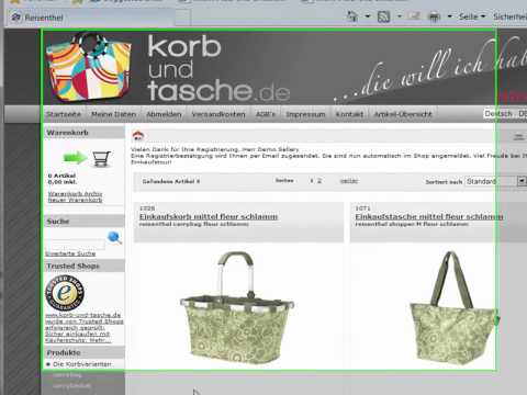 Sellery eCommerce Onlineshop Software - Wie funktioniert die Registrierung
