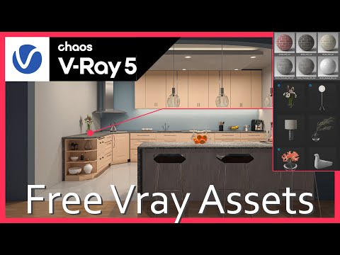 FREE Vray asset / chaos cosmos + Vray Material library /