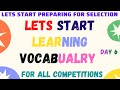 Vocabulary Day 6 I Lets Start Learning Vocabulary By Root Words I Vocabulary For Competitive Exams