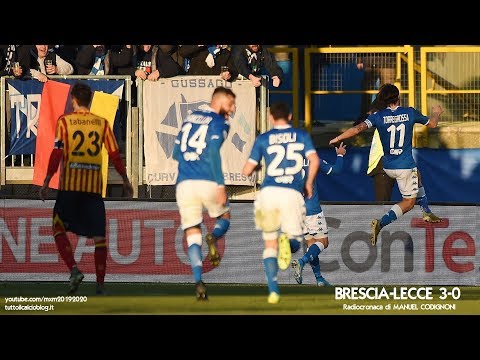 BRESCIA-LECCE 3-0 - Radiocronaca di Manuel Codignoni (14/12/2019) da Rai Radio 1