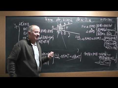 3/3 1695 Clasa 6 Procente Triunghi isoscel Linii importante in triunghi Coliniaritatea a 3 puncte