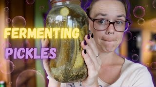 FERMENTING PICKLES: How to ferment cucumbers w/ Taste Test