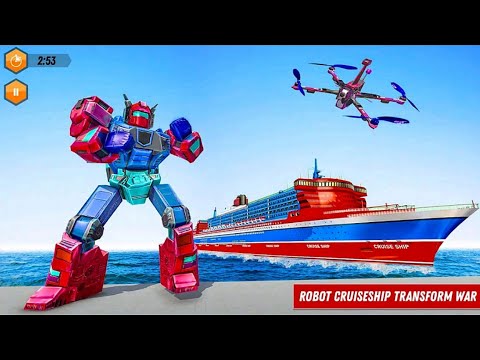 Real Robot Cruise Ship Transforming games 2021 - Android Gameplay