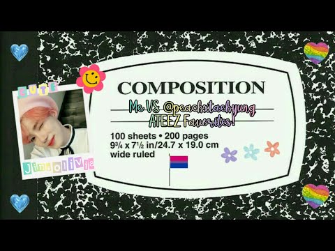 ♡» Me VS @peachxtaehyung  | ATEEZ Favorites !