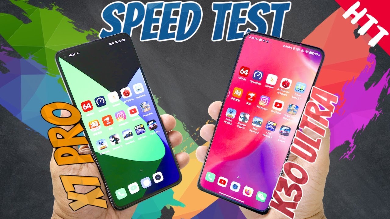 Redmi K30 Ultra vs Realme X7 Pro Speed Test