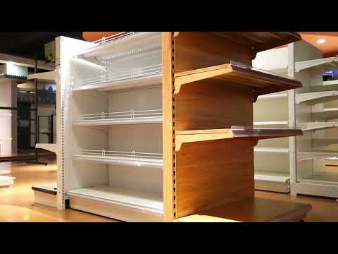 Great Quality Powder Coated Blue Supermarket Shelves – JTD Jinta Display