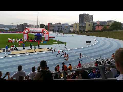 Hania 60m, 6 tor, czas 9.69s 6 miejsce w serii - European Kids Athletics Games 2018 Brno 10.09.2018