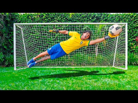 DUVIDO ALGUEM FAZER UM GOL EM MIM ! O MELHOR GOLEIRO DA CASA