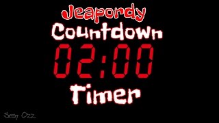 Jeopardy Music - Two Minute Timer Countdown