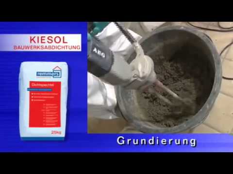 Remmers Kellerinstandsetzung im Kiesol System