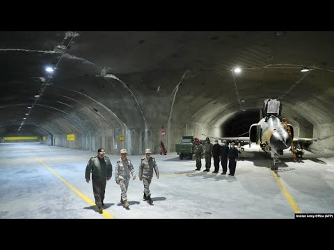 Iran unveils underground base for fighter jets