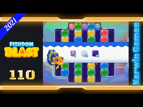 Fishdom Blast Level 110 - Super Hard Level - No Boosters - 19 moves (2021)