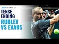 Andrey Rublev vs Dan Evans Tense Ending | Dubai 2020 Highlights