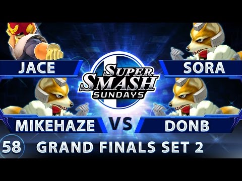 SSS 58 - Jace & MikeHaze vs. Sora & DonB - SSBM Grand Finals Set 2 - Smash Melee