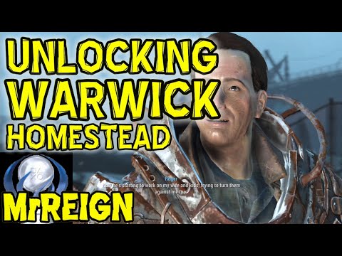 FALLOUT 4 - How to Unlock WARWICK HOMESTEAD - MacCready Companion Location