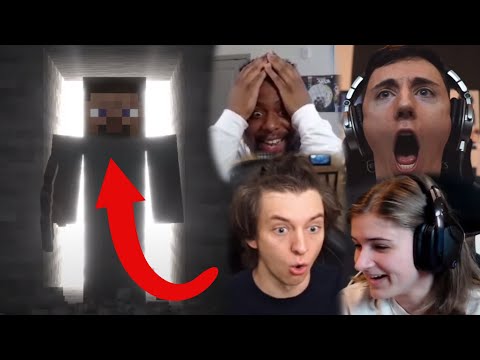 Youtubers & Streamers REACT to STEVE IN SMASH!