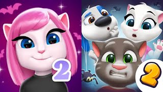 My Talking Angela 2 VS My Talking Tom Friends Halloween 2025